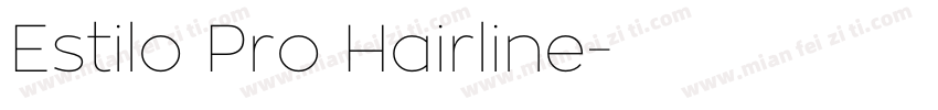 Estilo Pro Hairline字体转换